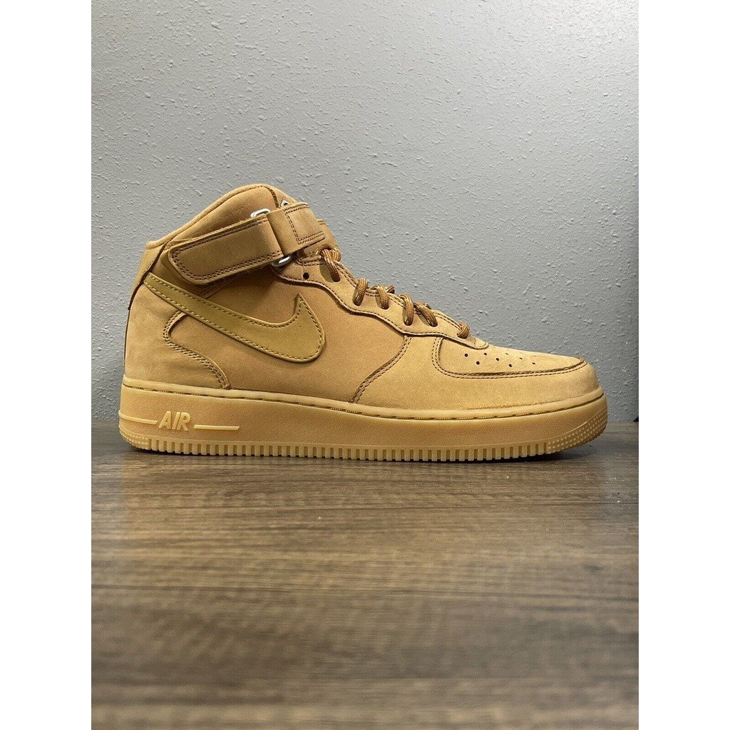 特价 NIKE AIR FORCE 1 07 MID WB FLAX WHEAT 卡其 小麥 DJ9158-200