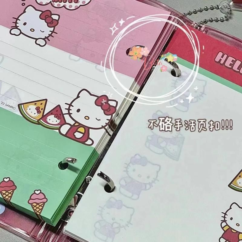 【Bota 小鋪】可愛 Hello Kitty 貓活頁本子 高顏值 超萌本學生手賬本 日記本 筆記本 WJ