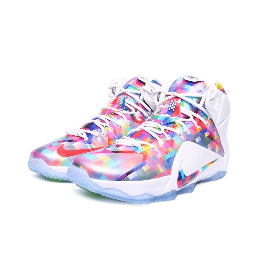 [公司級 ] LeBron 12 時尚潮流 防滑耐磨 透氣 實戰緩震 籃球鞋 Prism 稜鏡FN 9VRA