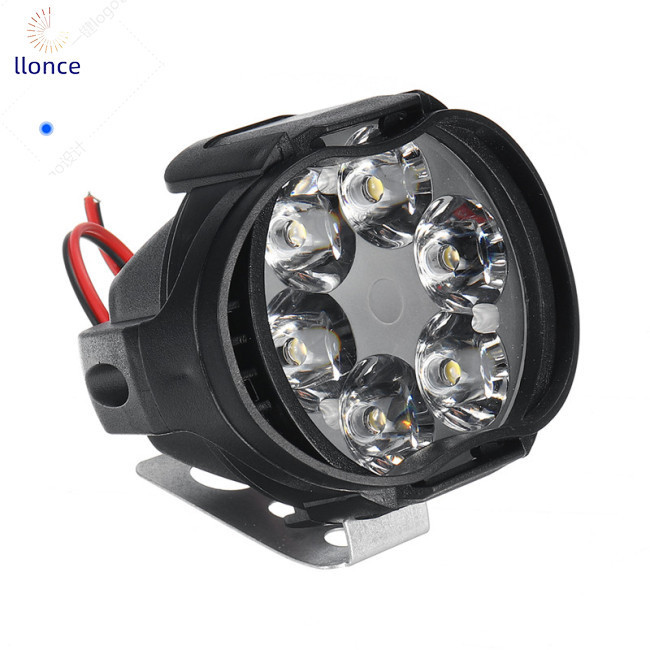 Dgx 6 Led 輔助頭燈用於摩托車聚光燈車燈 6led 輔助頭燈亮度電動車