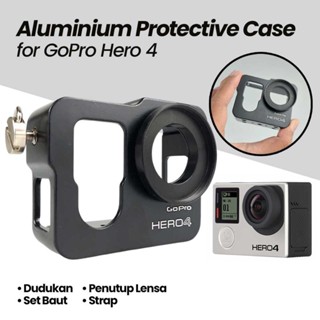 Gopro Hero 4 鋁製保護套帶鏡頭蓋 XT206 Tinari
