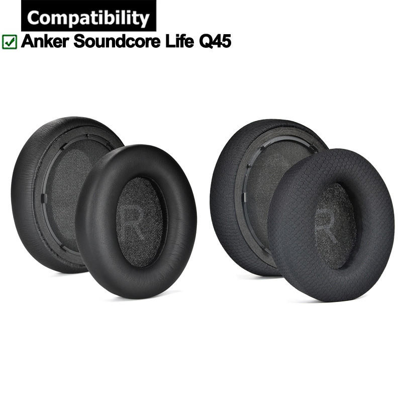 1 對耳墊適用於 Anker Soundcore Space Q45 耳機耳墊墊海綿耳機耳罩