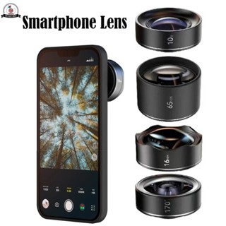 手機鏡頭 10x微距鏡頭 65mm人像鏡頭 170°鱼眼鏡頭 16mm超廣角鏡頭 适用于 IPhone 三星 智慧手機