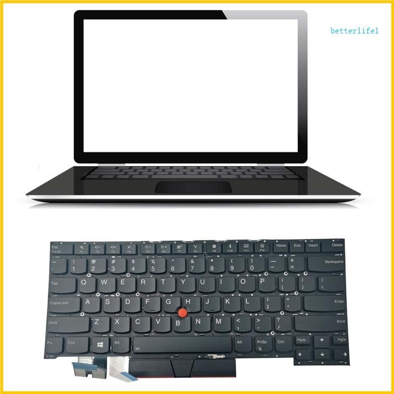 適用於 Thinkpad T490S T495S 筆記本電腦美國佈局的 BTM 美式英文鍵盤更換