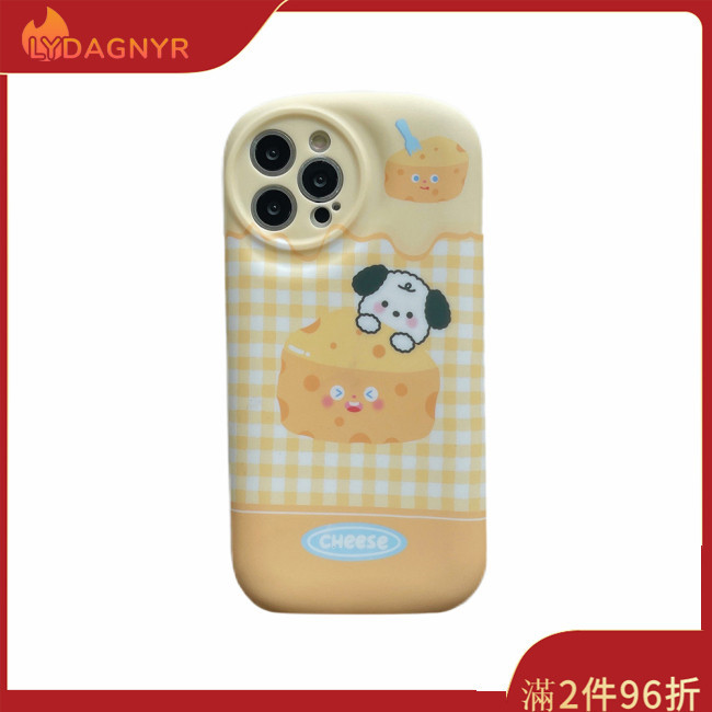 Dagnyr 手機殼奶油奶酪小狗圖案智能手機保護套兼容 IPhone 15 14 Pro Max 13 12 11