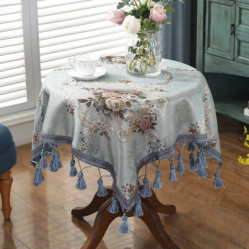 歐式小圓桌布 家用客廳茶几檯布 大圓桌餐桌布布藝 圓茶几裝飾蓋巾