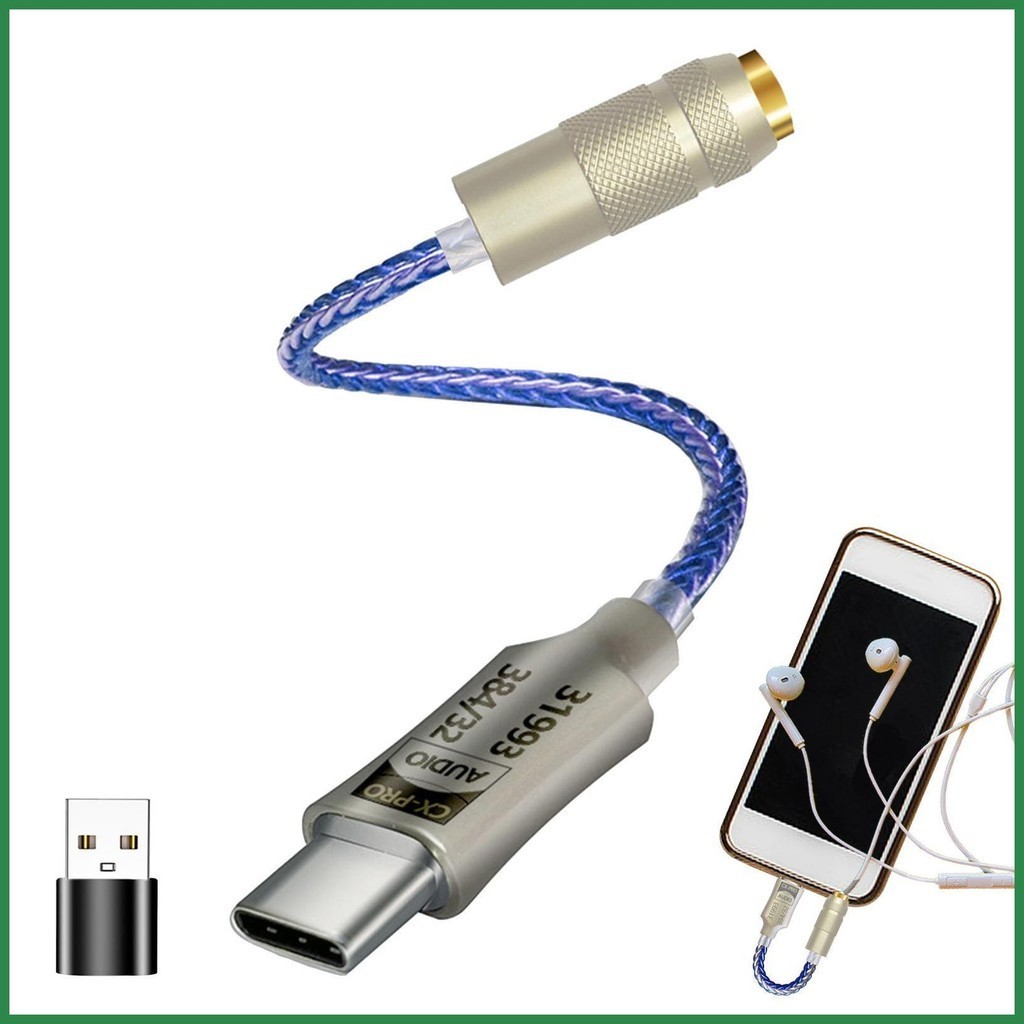 Usb C 耳機適配器 USB C 型轉 3.5 毫米耳機插孔音頻適配器 Hifi Dac 耳機放大器 USB C 轉