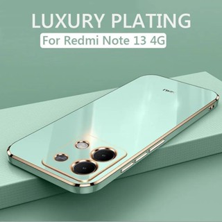 REDMI XIAOMI 小米紅米 Note 13 Pro 4G 豪華電鍍方形手機殼