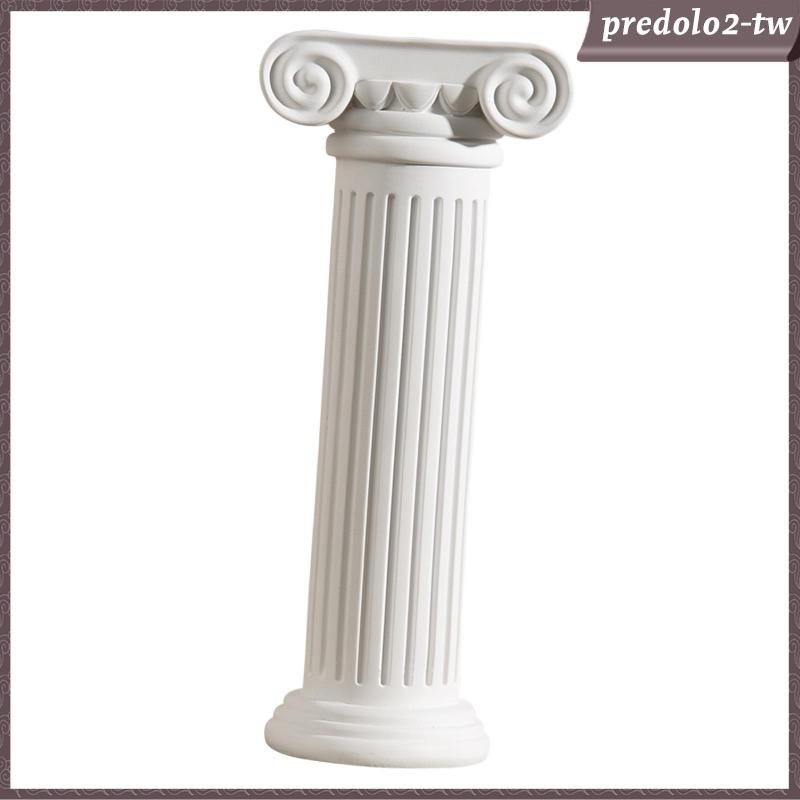 [PredoloffTW] 樹脂雕像羅馬柱植物架桌中心裝飾品希臘柱花瓶花盆適用於家庭、婚禮、農舍、臥室