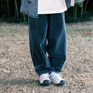 Ylie 褲子男 男生牛仔褲 超大碼 oversize 比正常碼數大兩碼 闊腿 做舊 牛仔褲 復古 水洗 百搭 長燈籠