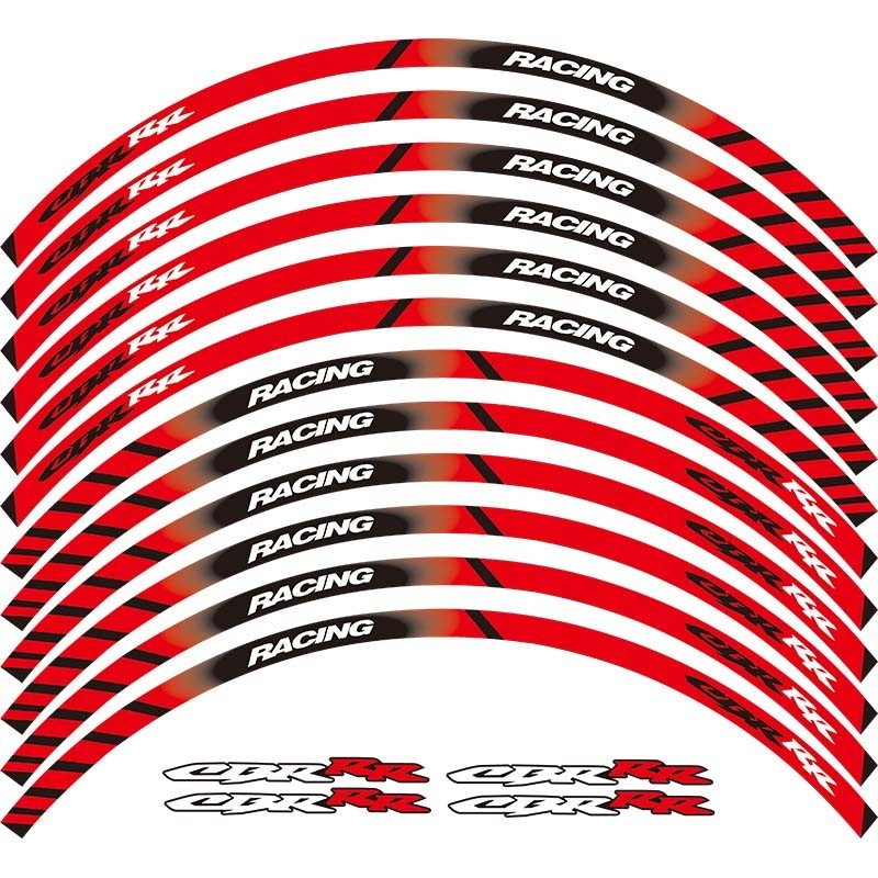 熱銷 機車輪轂貼鋼圈貼踏板車貼紙17寸 適用於HONDA REPSOL 系列車型