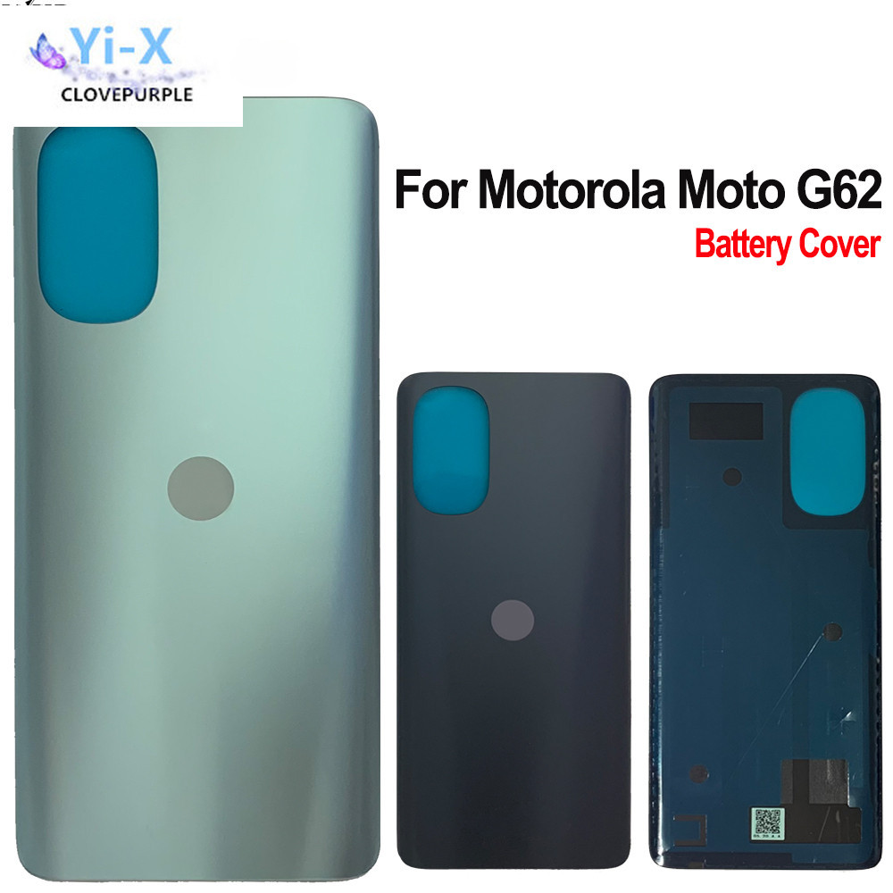 MOTOROLA 1x 適用於摩托羅拉 Moto G62 後蓋電池蓋後殼適用於 Moto G62 電池蓋更換部件
