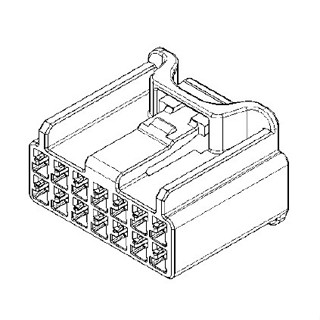 7187-8855 適用於座椅電腦後視鏡線束插頭