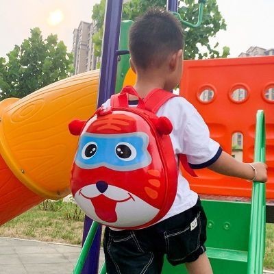 小老虎背包 儿童幼稚园 飞虎侠书包 6-10週歲 可爱小背包 卡通背包 後背包 雙肩包