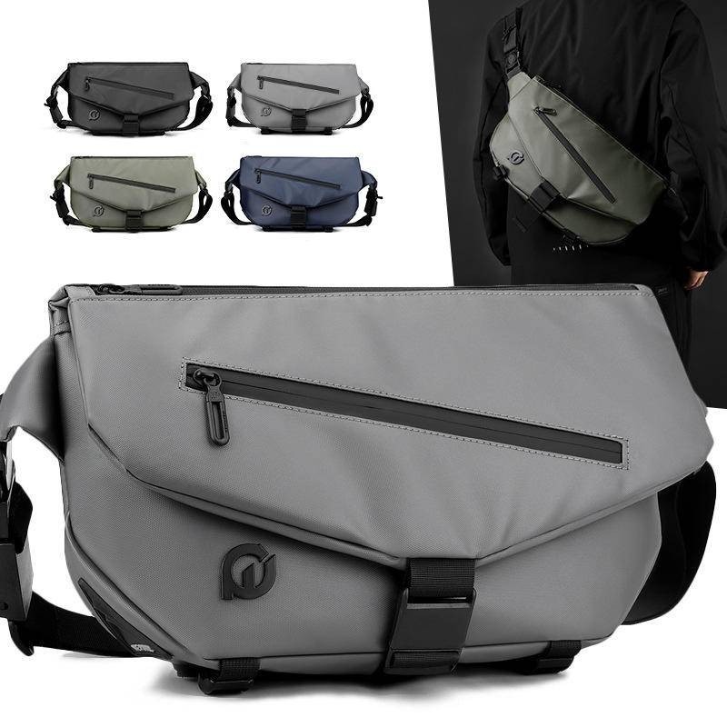 WEPOWER新款機能運動大容量斜背包簡約時尚單肩男包商務小挎包