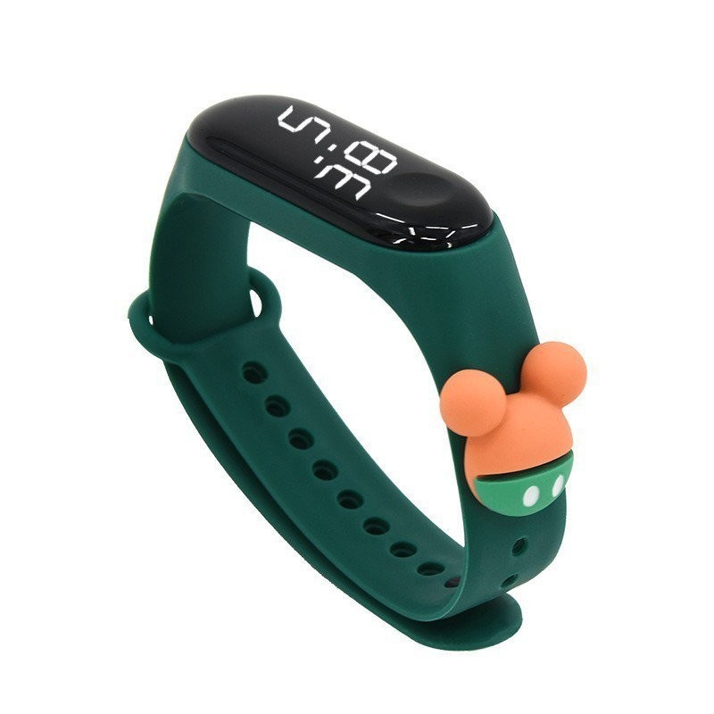 爆款LED M3公仔電子錶創意學生防水手環兒童觸摸禮品手錶批發