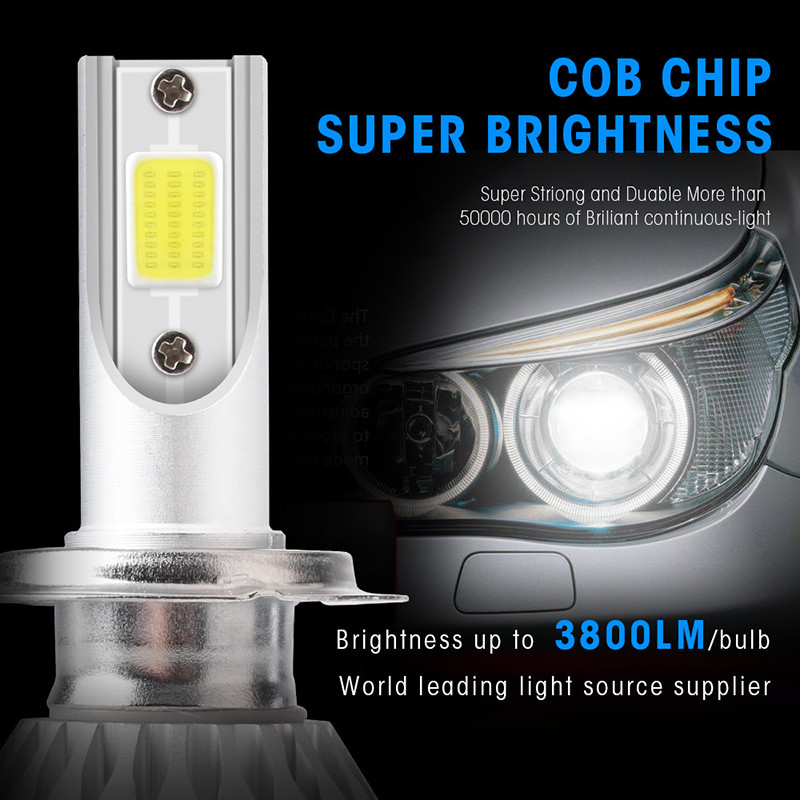 [CLRD] H1 H7 H11 COB 汽車 Led 大燈燈泡高低光束 36W 16000LM 6000K Led 汽