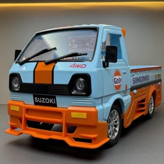 模型車 1:24 貨車模型 海灣版 發財車模型 小貨車玩具 聲光玩具車 回力車玩具 汽車模型 合金車 擺件 收藏