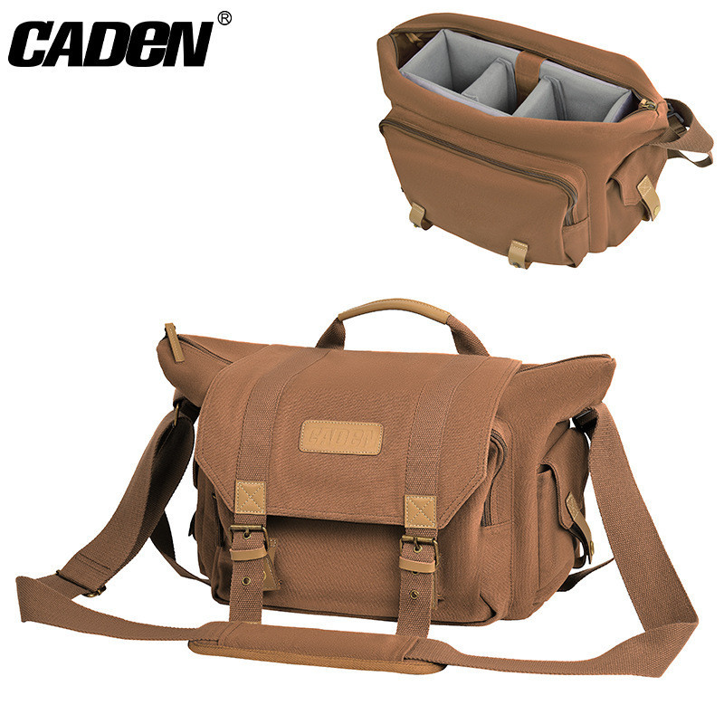 CADeN卡登數位相機帆布攝影包 F1戶外相機帆布包休閒單肩微單包
