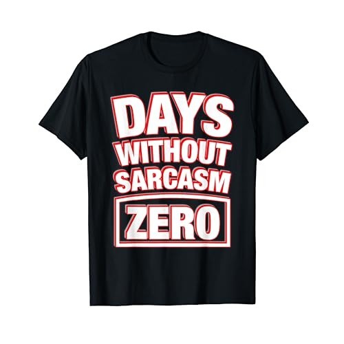 男士純棉 T 恤 Zero Days 無諷刺 T 恤搞笑諷刺幽默 T 恤 4XL, 5XL, 6XL