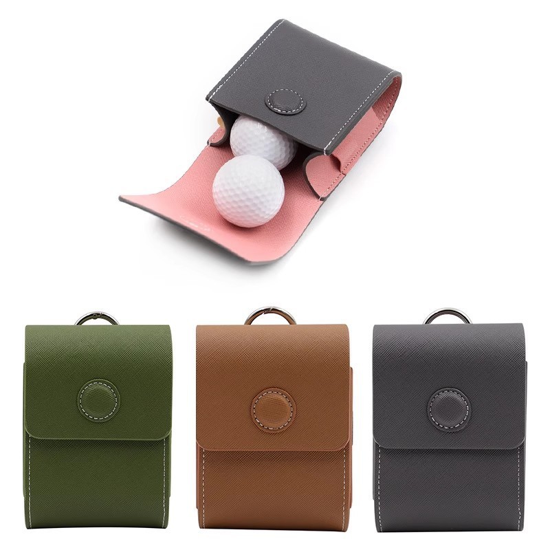 【高爾夫裝備】韓版高爾夫球腰包測距儀包收納袋掛包皮套可裝4顆球高爾夫小球袋