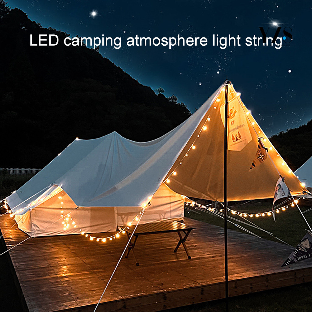 [登拓運動]戶外露營帳篷氛圍燈LED彩燈耶誕生日串燈野營暖光小圓燈派對裝飾