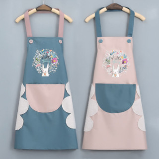 圍裙 防水 防油 廚房 夏季 家用 可擦手 新款時尚 做飯 工作