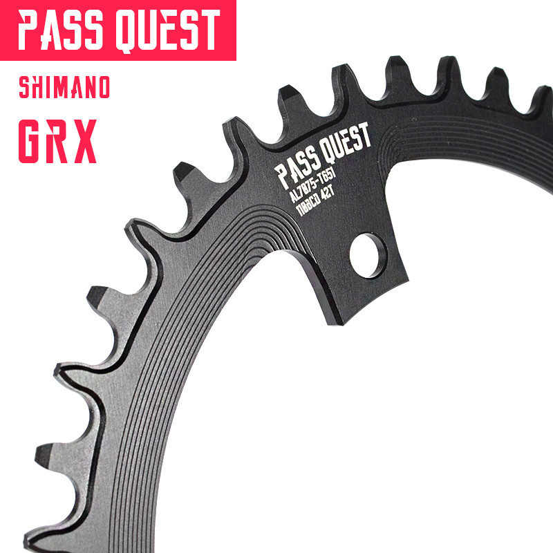 Shimano GRX PASS QUEST-Gravel 鏈輪,公路自行車,窄,寬,圓形,橢圓形鏈輪,36-52T,B