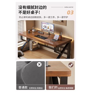 實木 家用書桌 多功能現代簡約電腦桌 辦公桌簡易長條桌 小戶型學生寫字桌 學習書桌家用 臥室 書房 辦公室工作臺實用書桌