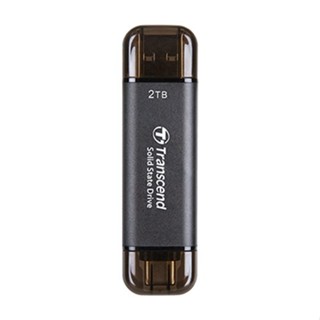 Transcend 創見 ESD310C 2TB(TS2TESD310C)Type C/A外接SSD固態硬碟-黑-