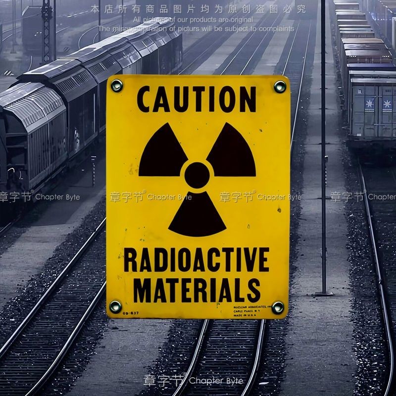 反光車貼核輻射生化危機汙染洩露標誌危險勿靠近警示貼紙防水