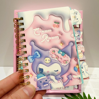 三麗鷗動漫筆記本 Hello Kitty Kuromi 學生線圈本每日每週日程計劃記事本辦公學校用品