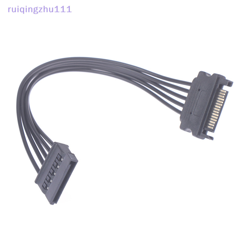 [ruiqingzhu] Sata To 15Pin 公對母電源延長線 HDD SSD SATA 電源線 20CM [T