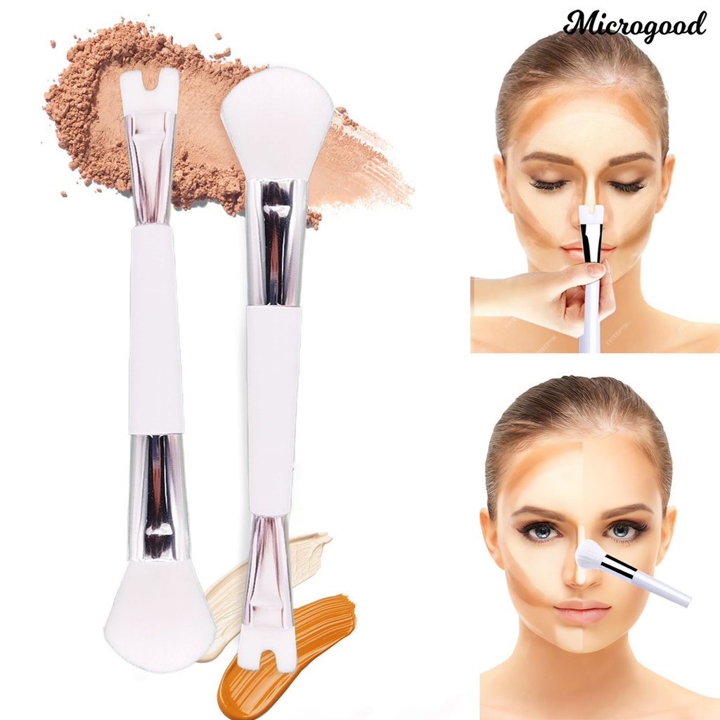 [艾美美妝]AMZ 2in1 nose contour brush U型 二合一鼻影化妝刷多功能U型鼻影刷