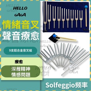 音叉‼️ Solfeggio 情緒音叉組 9支音叉 療愈音叉528hz 174 285 417 639 741 963