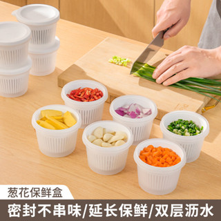 【17.4萬人收藏】蔥薑蒜收納盒冷凍廚房冰箱保鮮盒食品級蔥花備菜專用分裝盒子傢用