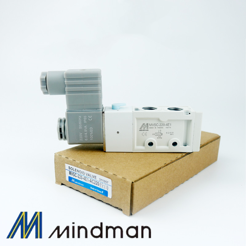 MINDMAN 電磁閥 MVSC-220/300/460/260-4E1/4E2/4E2C 氣動閥 AC220/DC24