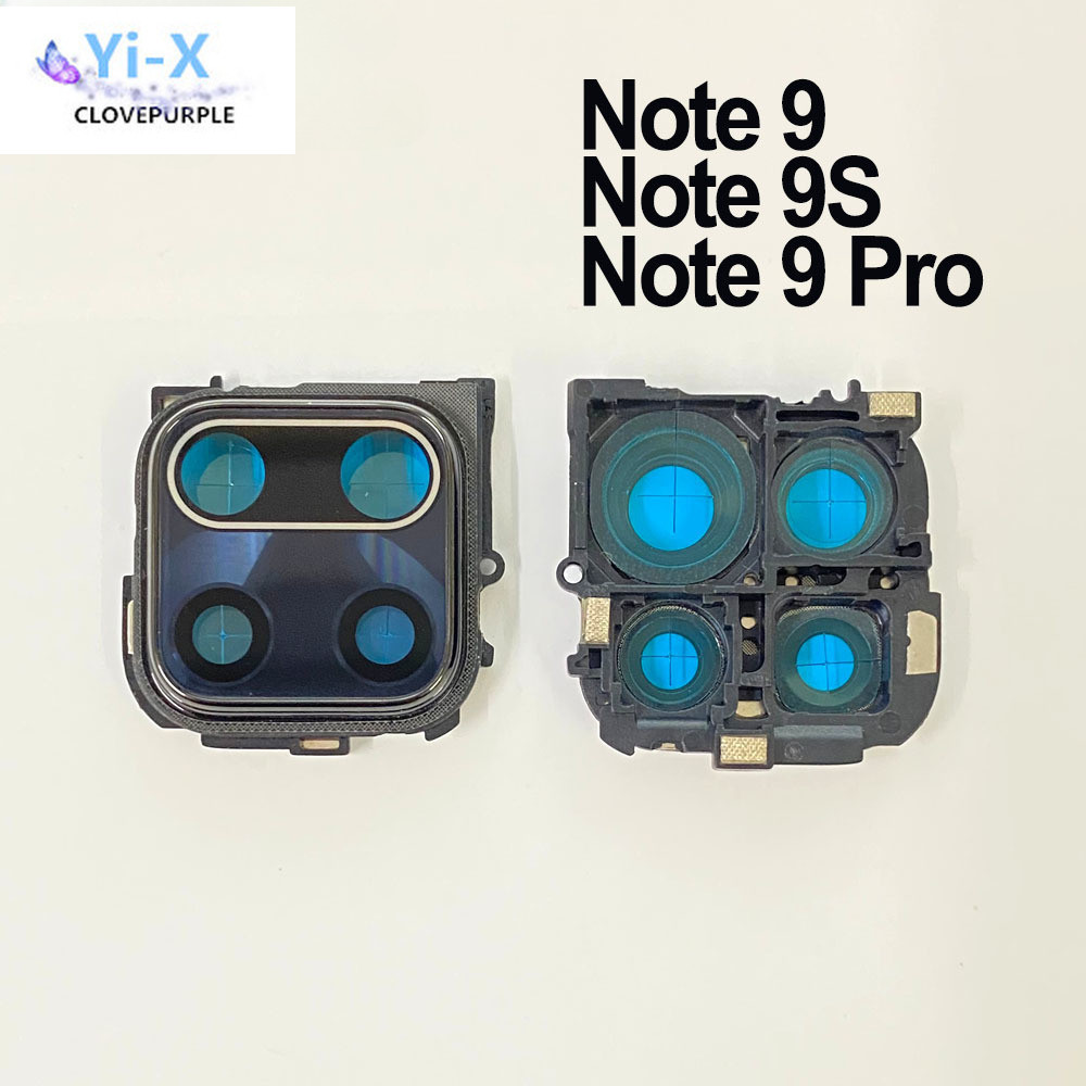XIAOMI 1x 適用於小米 Redmi Note 9 Pro 相機玻璃鏡頭相機框架保護套適用於 Redmi Note