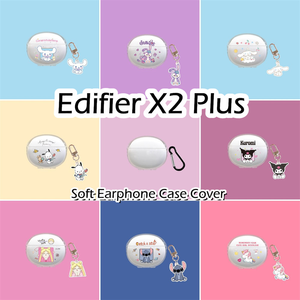 EDIFIER 【有貨】適用於漫步者 X2 Plus 保護套夏季風格卡通軟矽膠耳機保護套保護套