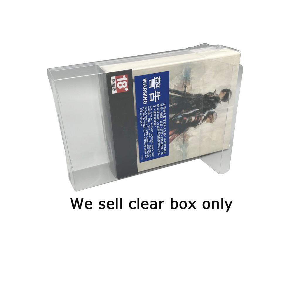 透明透明盒適用於 PS5 for Final Fantasy FF16 遊戲盒專用塑料保護器收藏收納保護盒