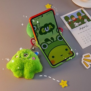 疊疊殼 綠色大眼怪 適用 OPPO FindN3Flip 手機殼 手機套 新款oppo N3 Find 折疊屏 保護殼