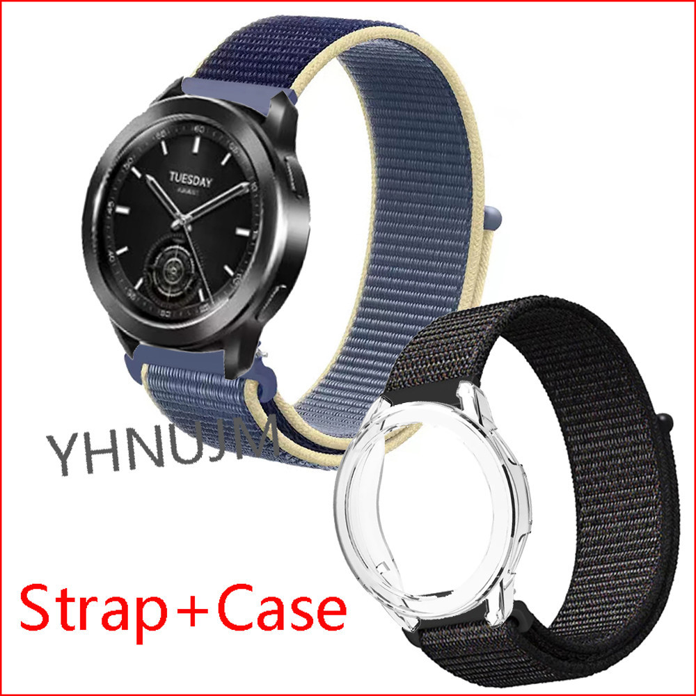 XIAOMI 適用於小米手錶 s3 錶帶的尼龍錶帶運動腕帶小米手錶 s3 外殼屏幕保護膜