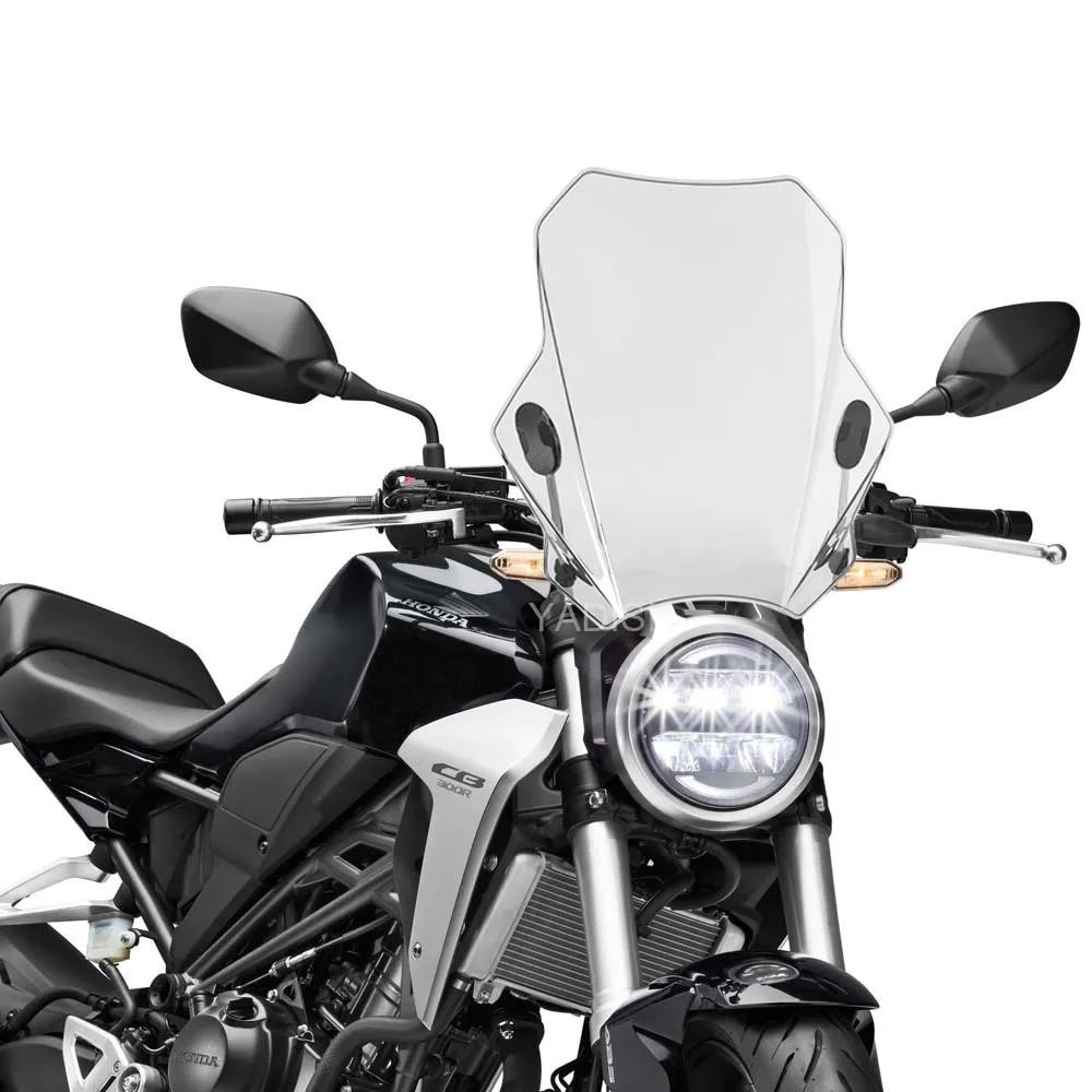 HONDA 全新適用於本田 CB150R CB300R 2018 2019 2020 2021 摩托車可調擋風玻璃| |