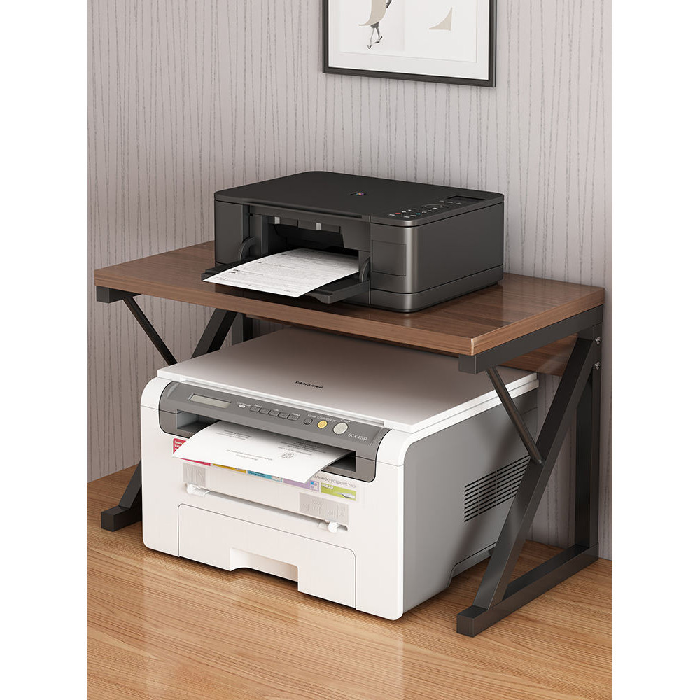 印表機置物架桌面影印機架多功能辦公室檯面收納整理架小型支架