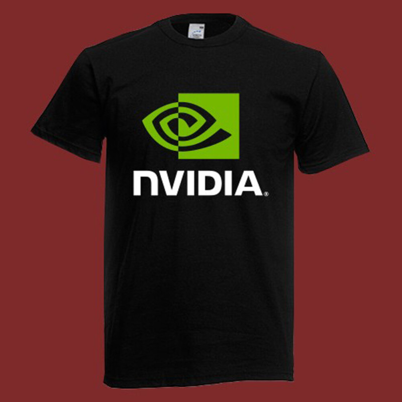 Nvidia Geforce 男式黑色 T 恤尺寸 S-5XL