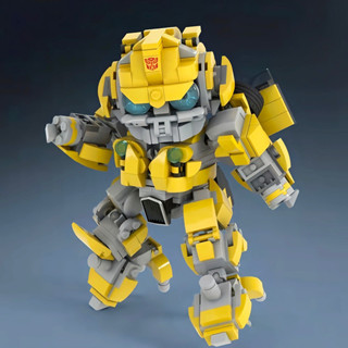 ✨✨MOC積木套裝SD大黃蜂BUMBLEBEE 機甲模型拼裝玩具小顆粒國產擺件