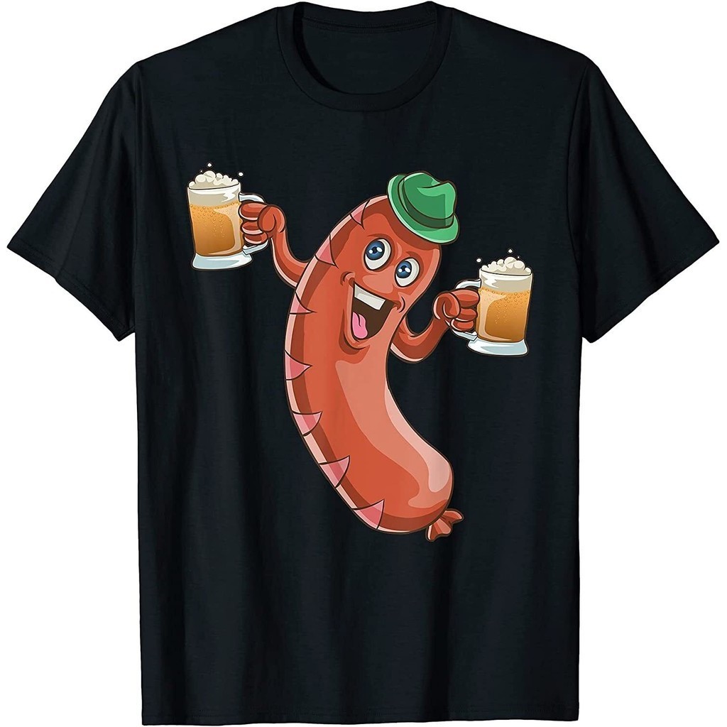 慕尼黑啤酒節香腸襯衫德國萊德霍森比爾啤酒禮品t恤