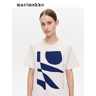 Marimekko新款印花純棉短袖潮流百搭男女同款T恤上衣