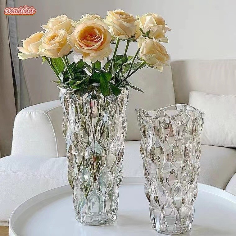 花瓶水晶玻璃花瓶客廳裝飾和插花