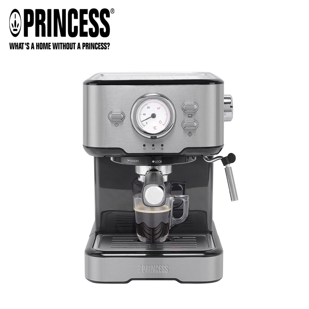 【PRINCESS｜荷蘭公主】不鏽鋼義式濃縮咖啡機 249416